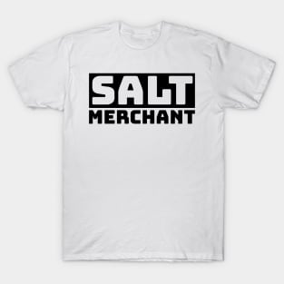 Salt Merchant Block Logo - Black T-Shirt